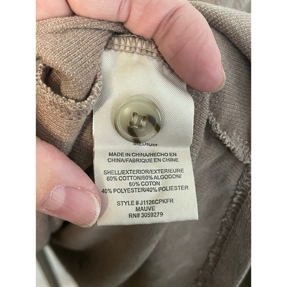 Thread and Supply Medium Tan‎ Long Sleeve Button Down Shirt Jacket Shacket - Picture 5 of 9